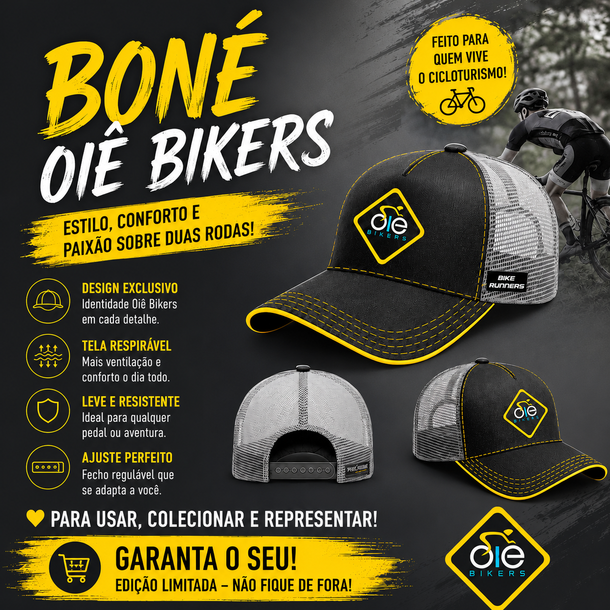BONÉ OIÊ BIKERS